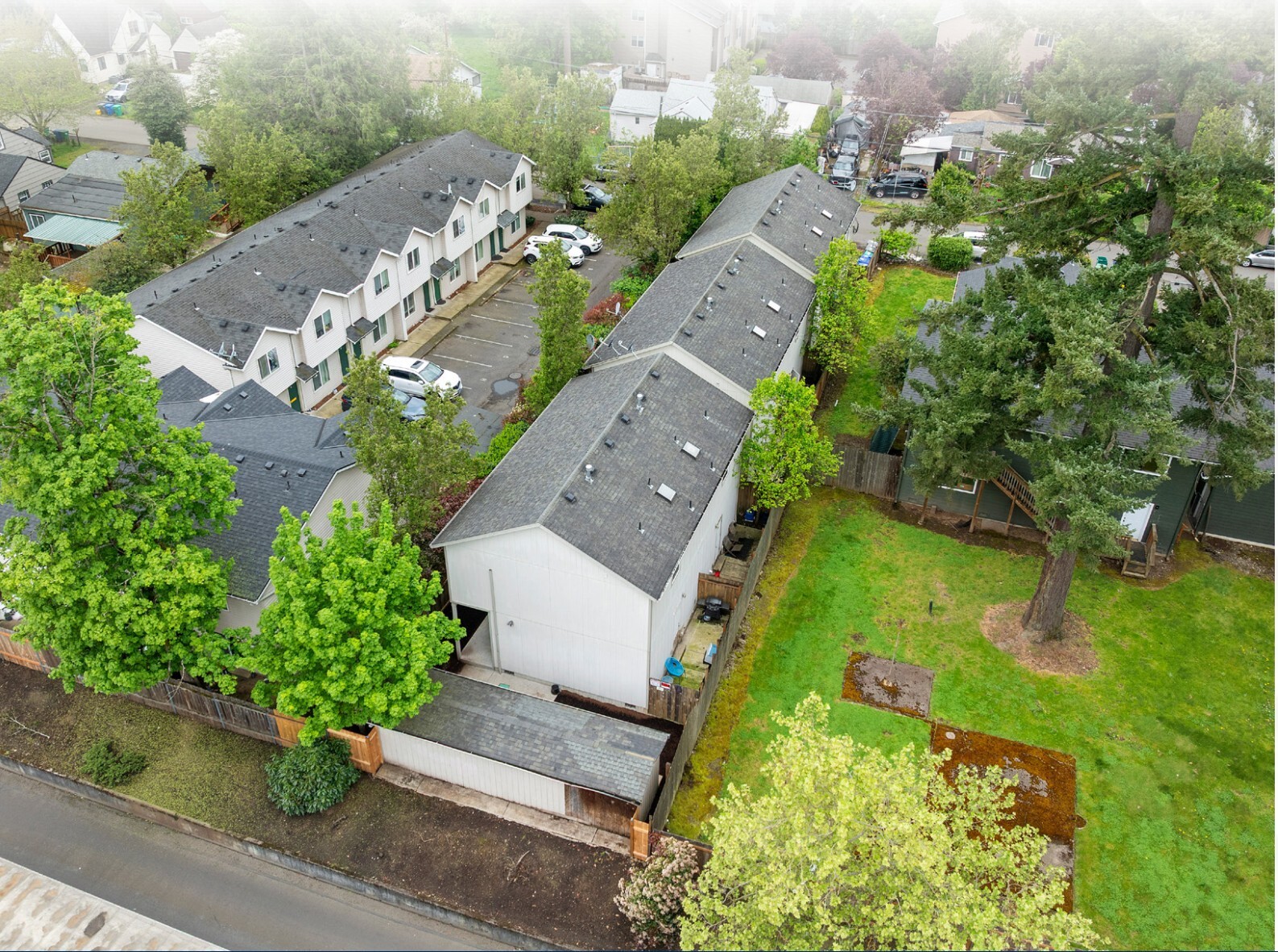 Aerial view of the property
