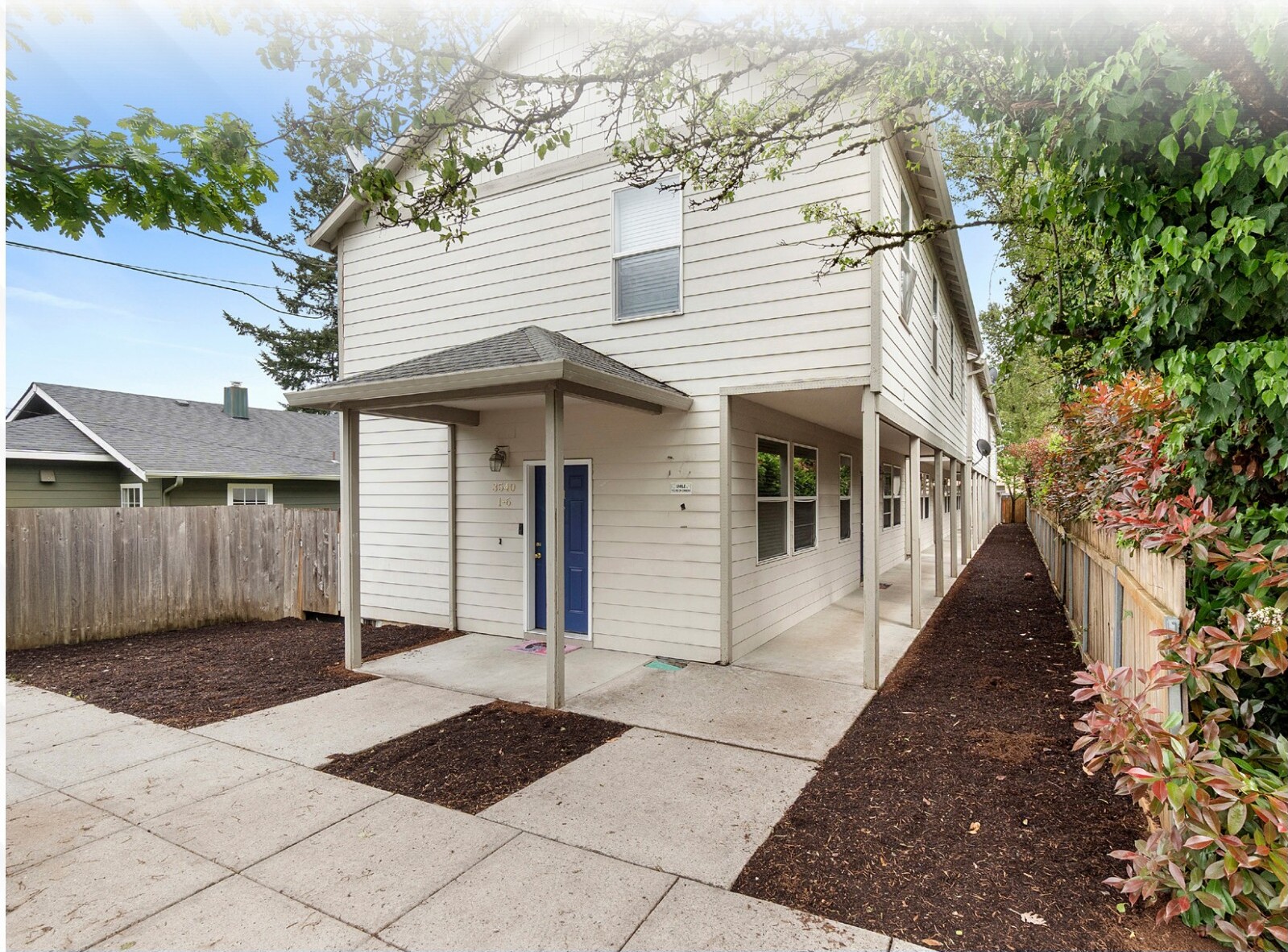 Front facade and walkway